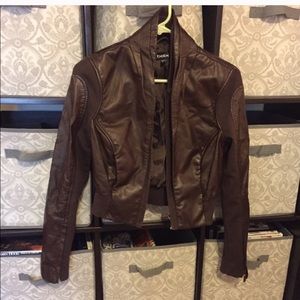 Brown BEBE fitted jacket